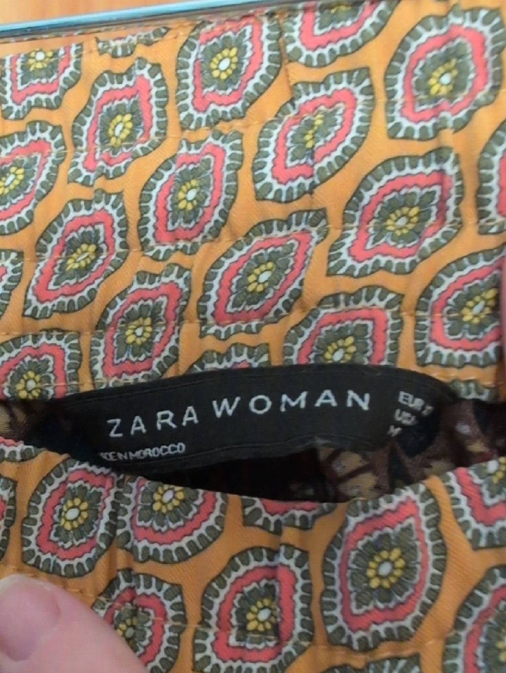 Zara Woman Contrast Panel Drawstring Pants - Picture 2 of 3